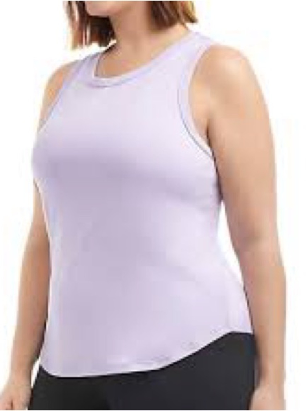 Danskin Lavender Crewneck Athletic Tank